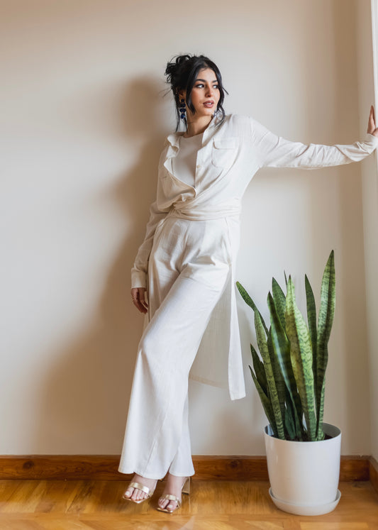 Pure Linen White Tunic