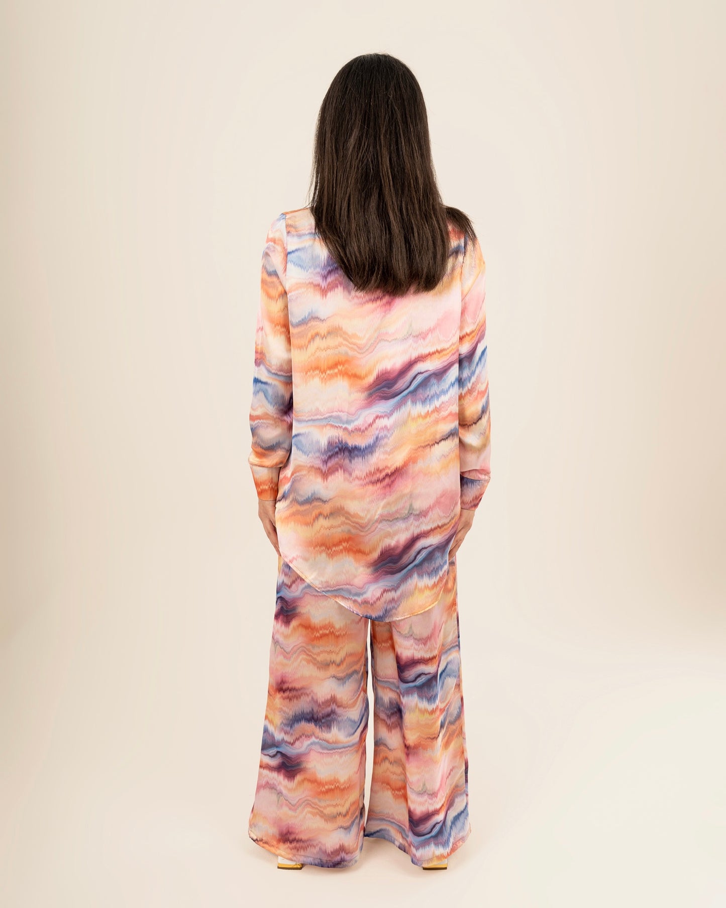 Sunset Waves Silk Set