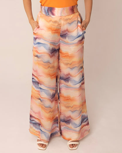 Sunset Waves Silk Set