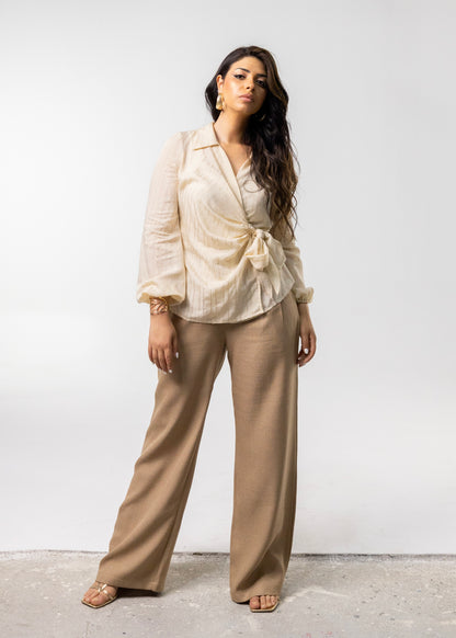 Boho Woven Linen Pants