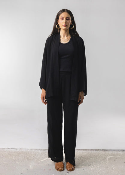 Bamboo Linen Black Set